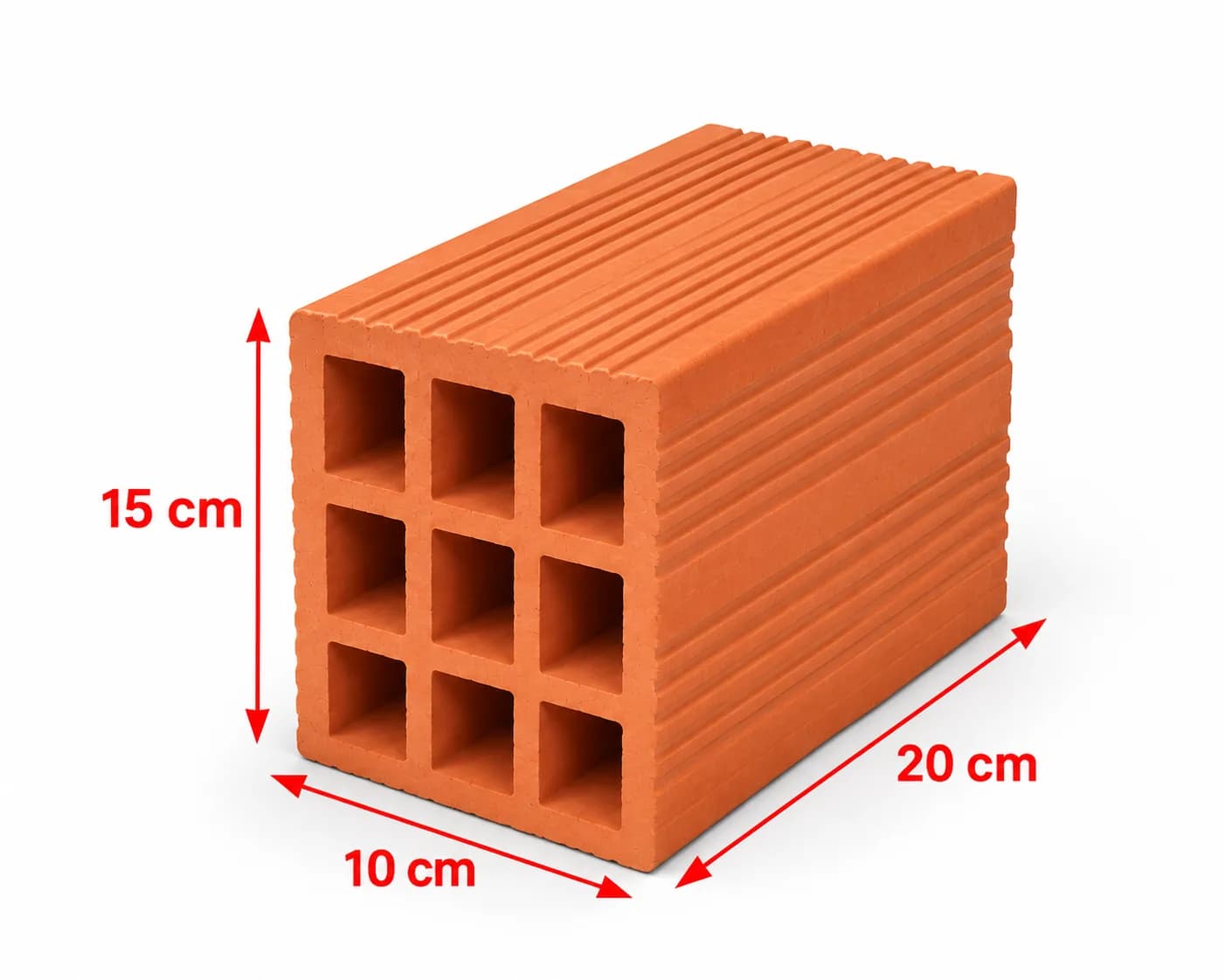 20×15×10 cm partition block